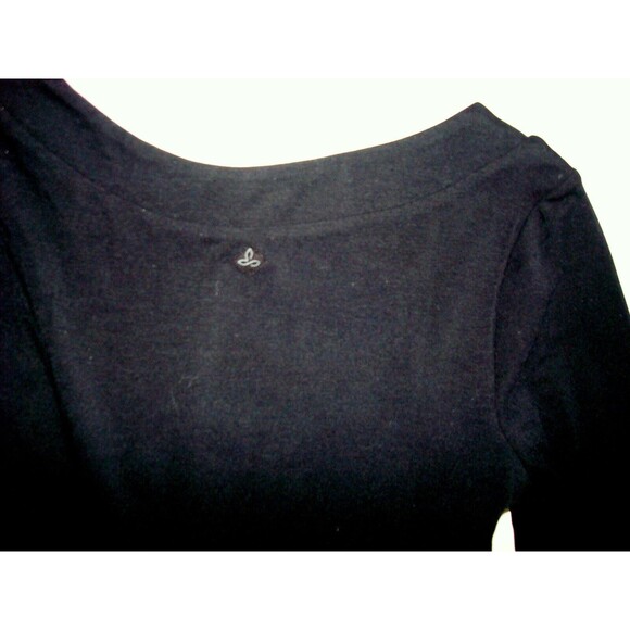 New Womens NWT PrAna Cali Black Dress XS Long Sleeves Recycled - Picture 6 of 6